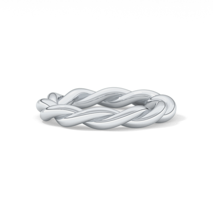 Twisted Shank Wedding Band