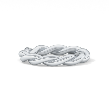Twisted Shank Wedding Band