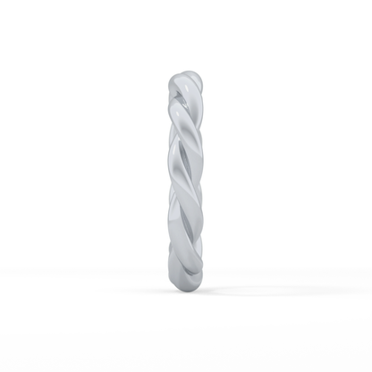 Twisted Shank Wedding Band