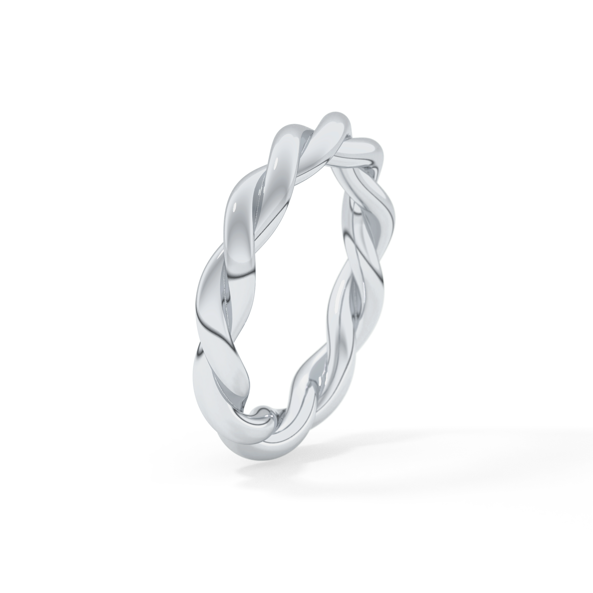 Twisted Shank Wedding Band
