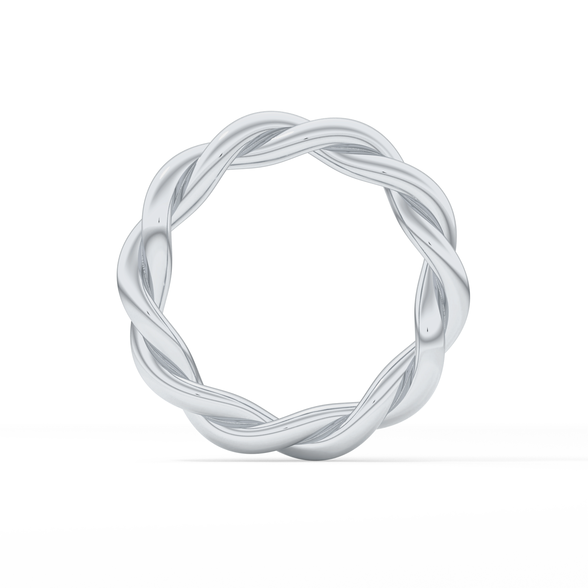 Twisted Shank Wedding Band