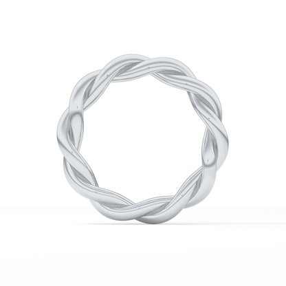 Twisted Shank Wedding Band