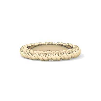 Twisted Shank Wedding Band