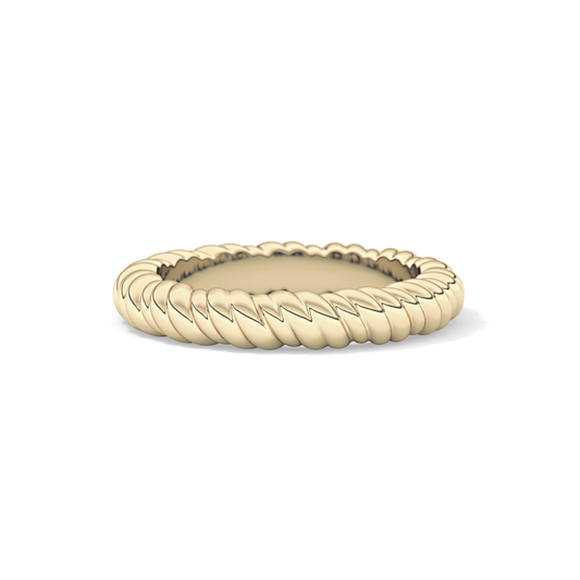 Twisted Shank Wedding Band
