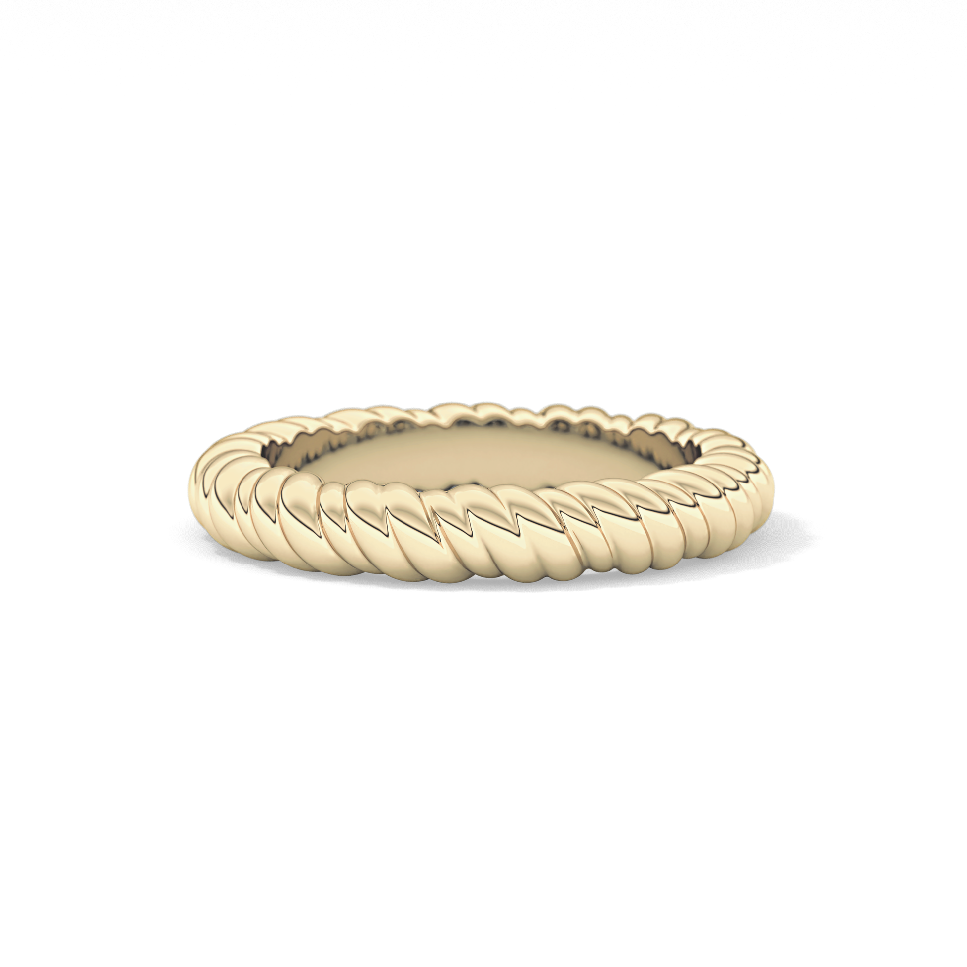 Twisted Shank Wedding Band