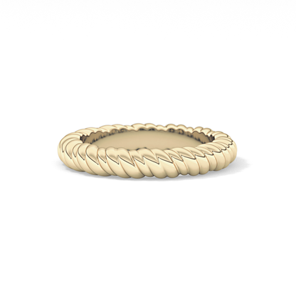 Twisted Shank Wedding Band