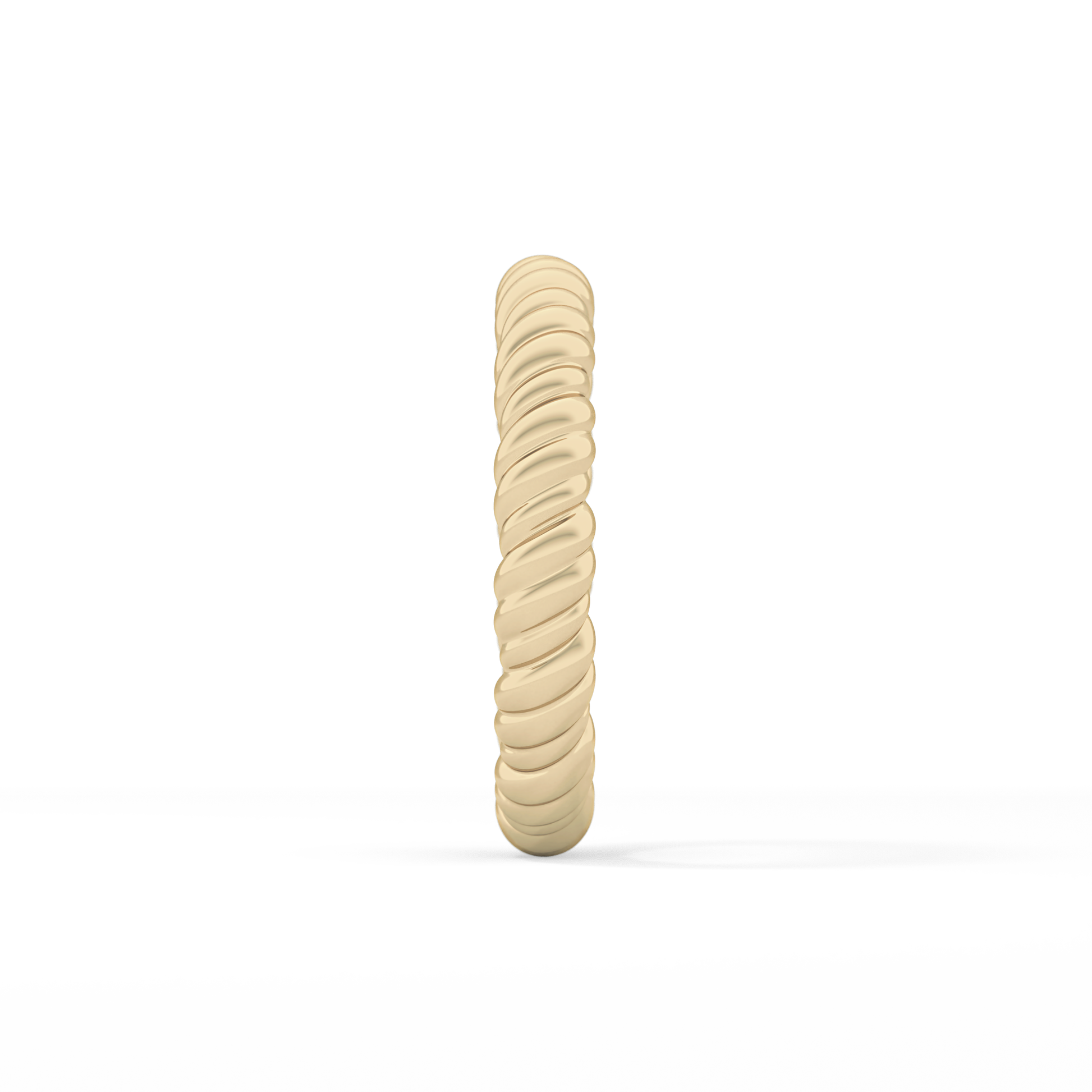 Twisted Shank Wedding Band