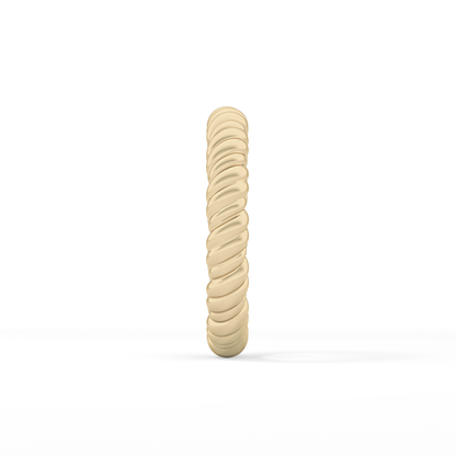 Twisted Shank Wedding Band