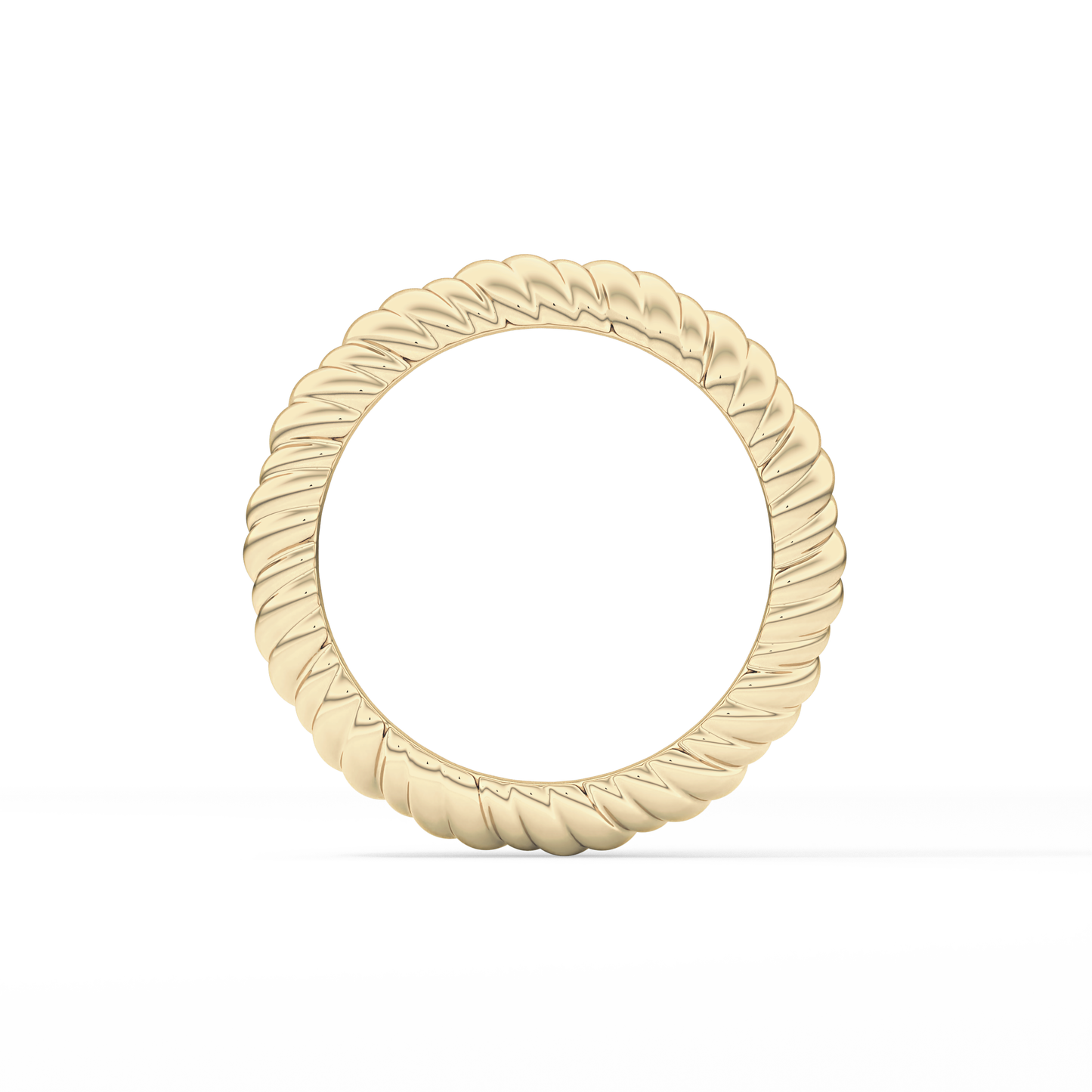 Twisted Shank Wedding Band