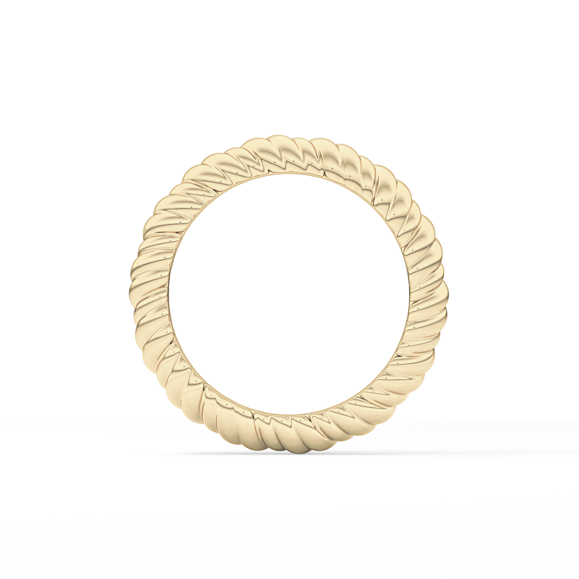 Twisted Shank Wedding Band