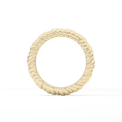 Twisted Shank Wedding Band