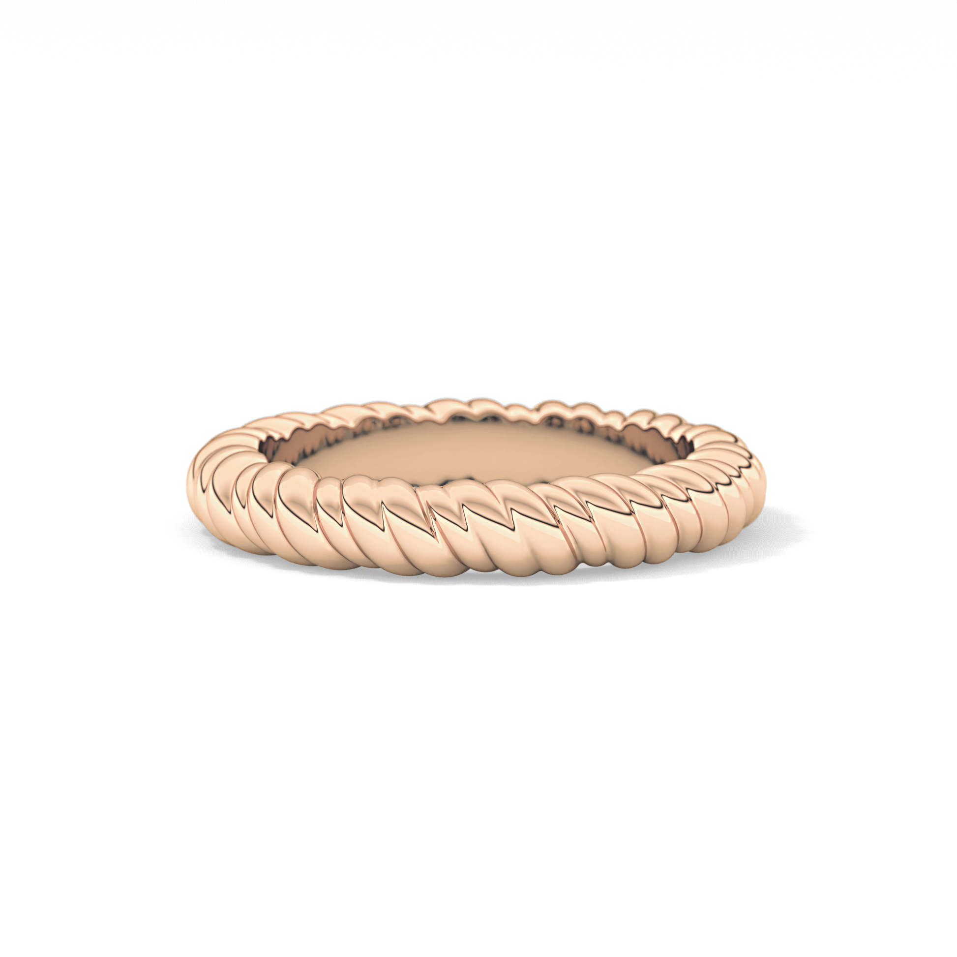 Twisted Shank Wedding Band