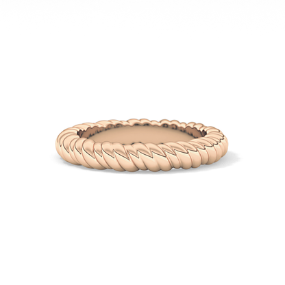 Twisted Shank Wedding Band