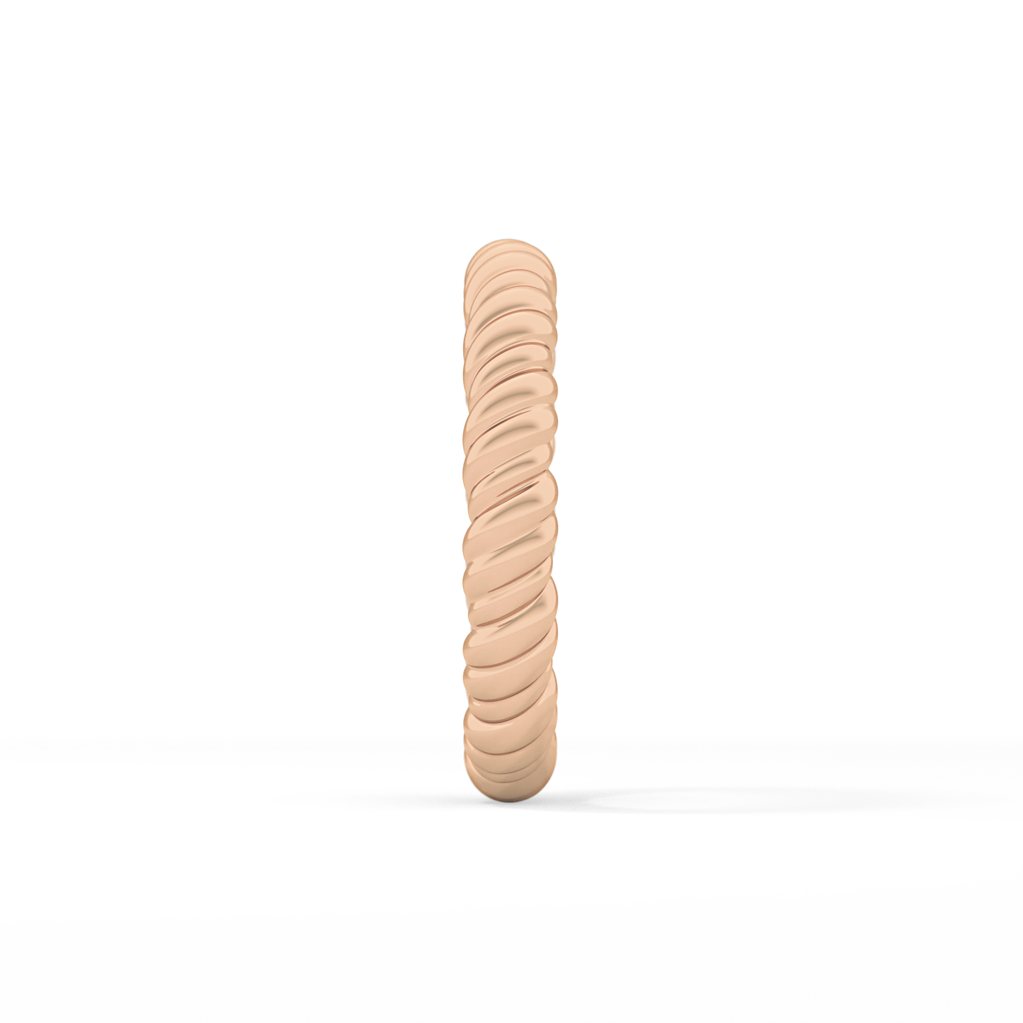 Twisted Shank Wedding Band