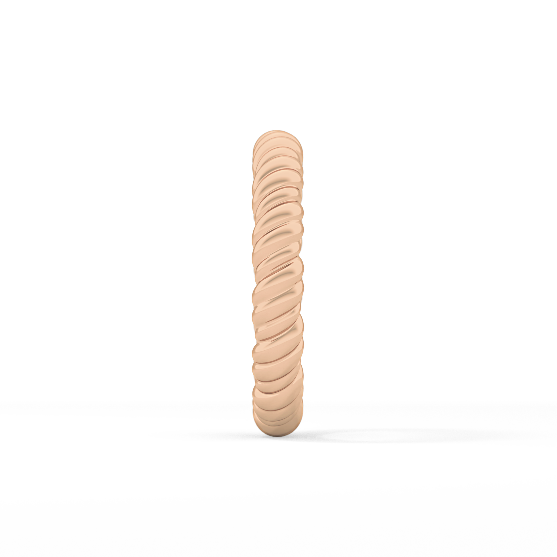 Twisted Shank Wedding Band