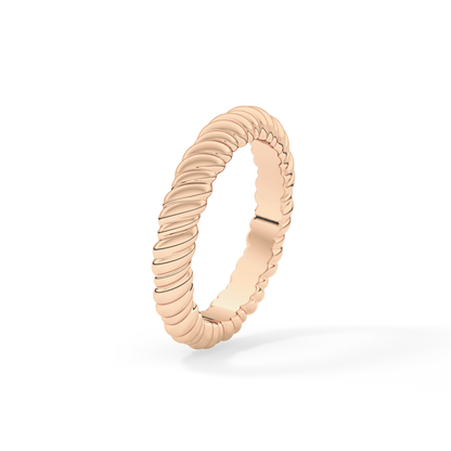 Twisted Shank Wedding Band