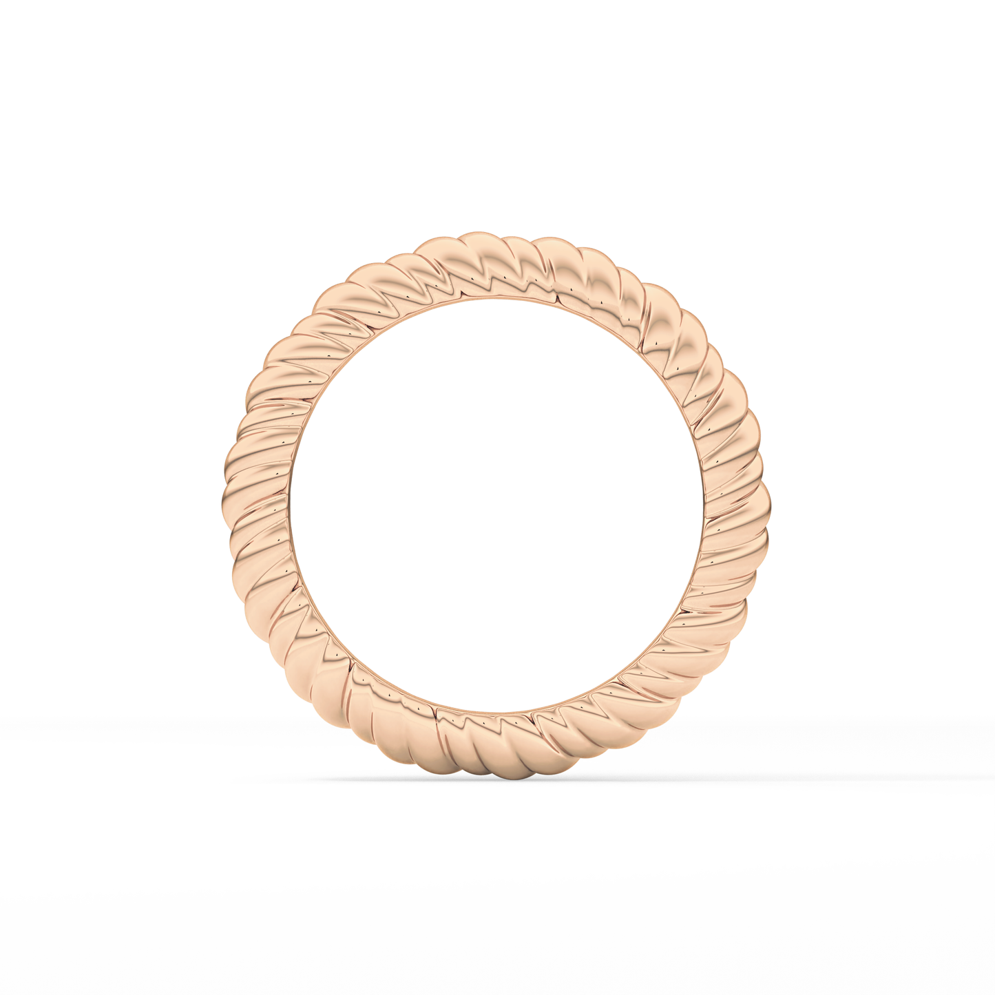 Twisted Shank Wedding Band