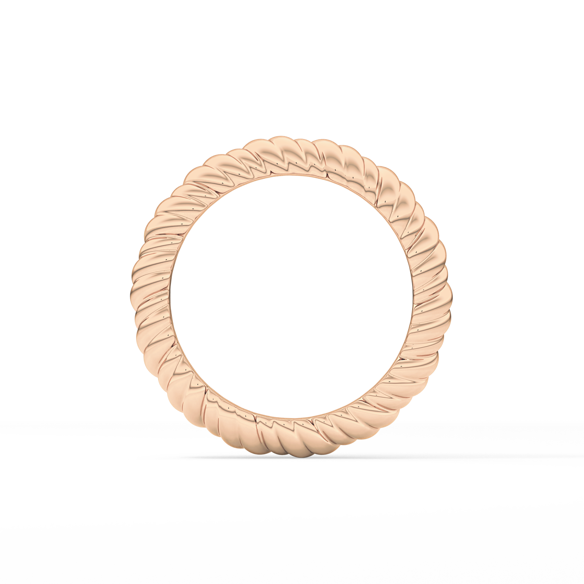 Twisted Shank Wedding Band
