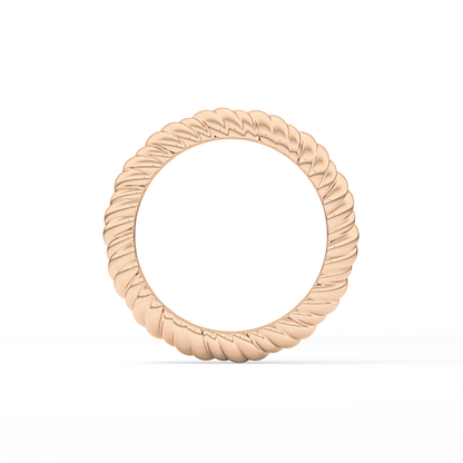 Twisted Shank Wedding Band