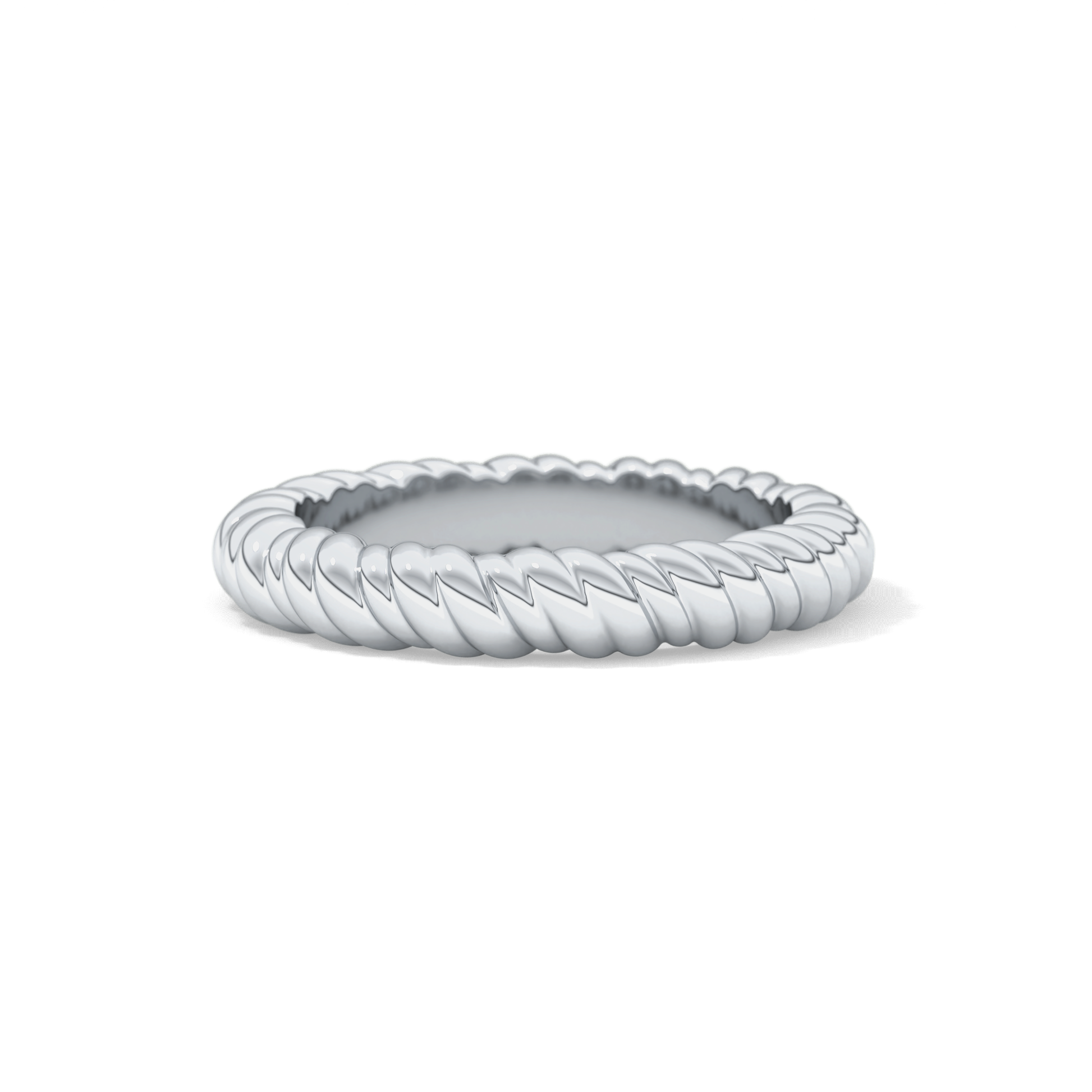 Twisted Shank Wedding Band