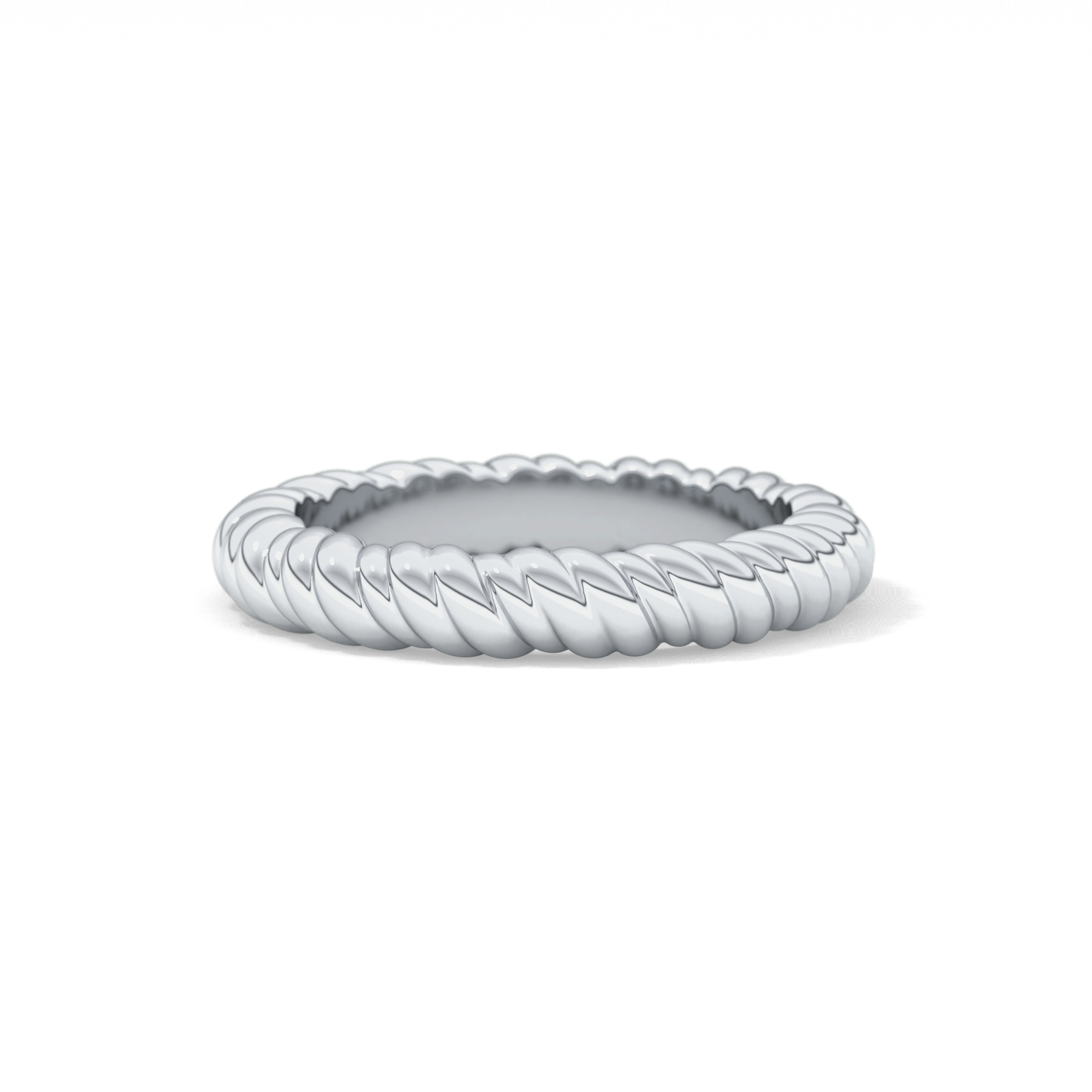 Twisted Shank Wedding Band