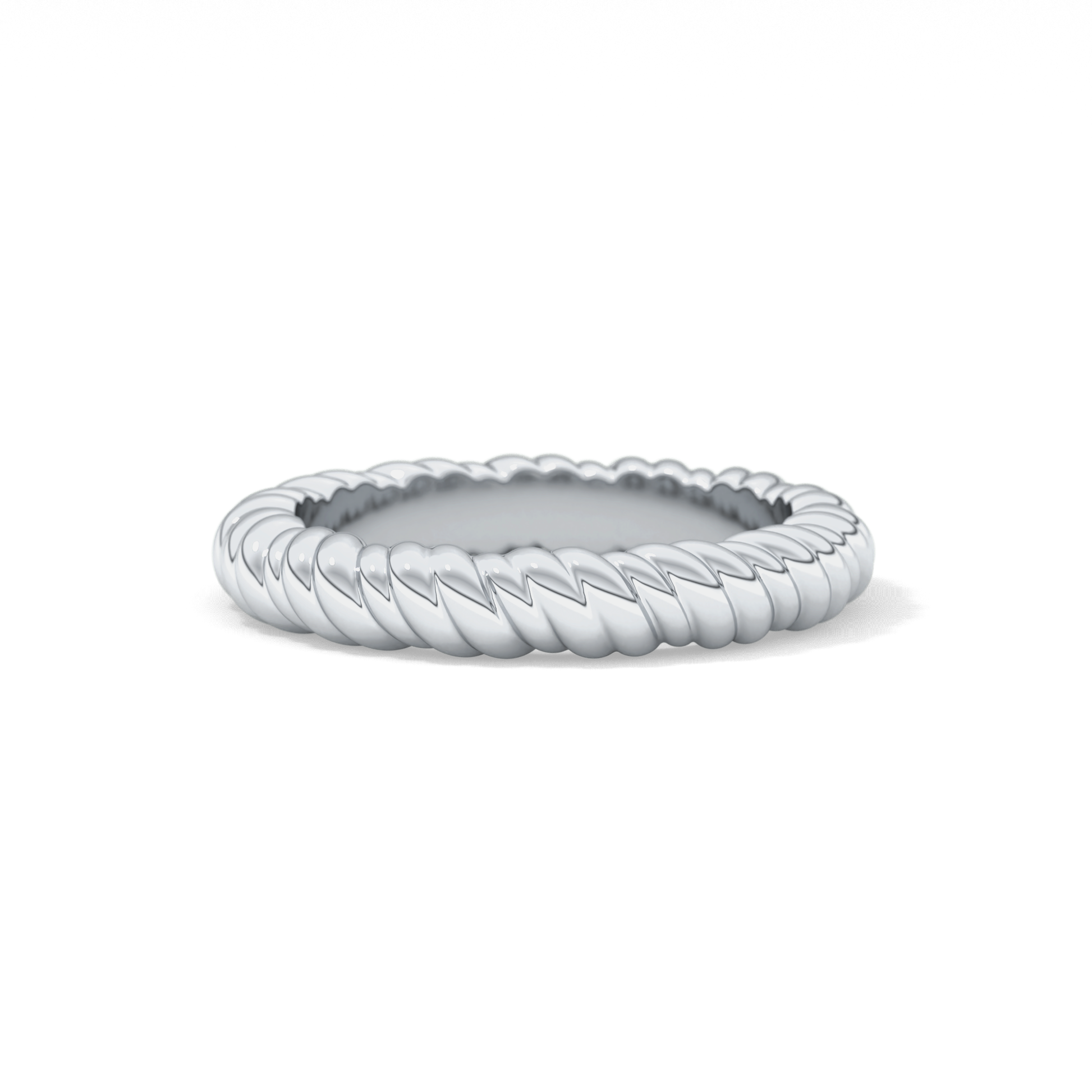 Twisted Shank Wedding Band