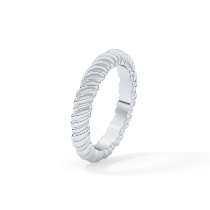 Twisted Shank Wedding Band