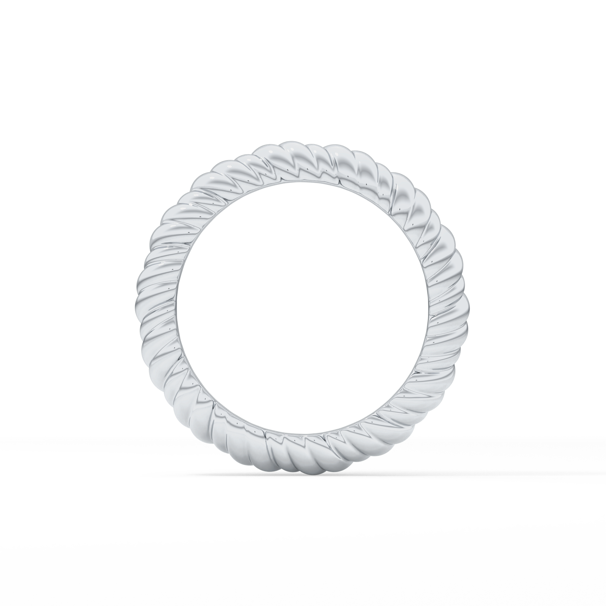 Twisted Shank Wedding Band
