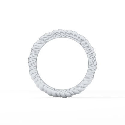Twisted Shank Wedding Band
