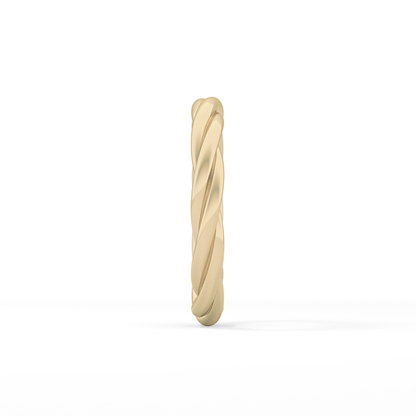 Classic Twisted Shank Wedding Band