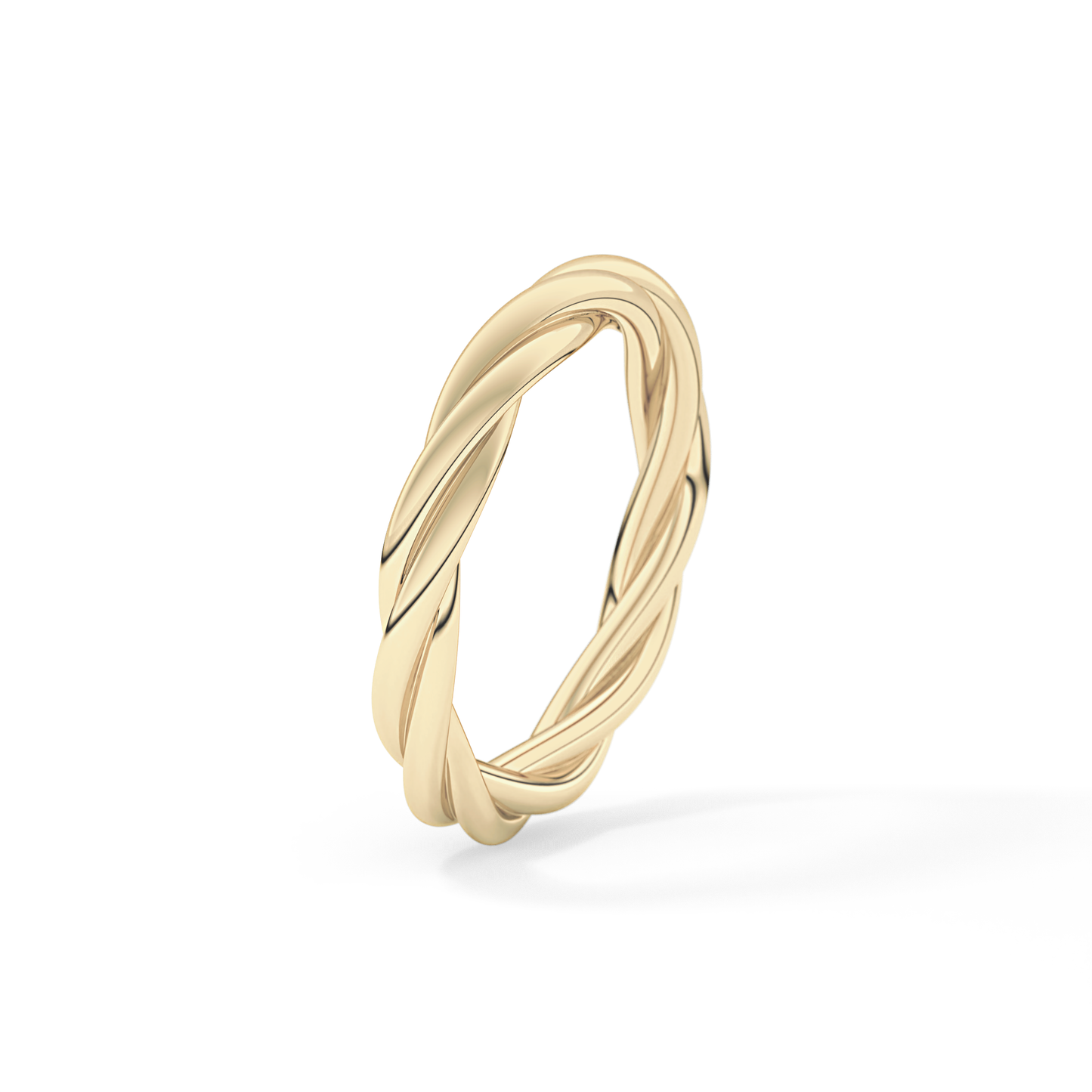 Classic Twisted Shank Wedding Band