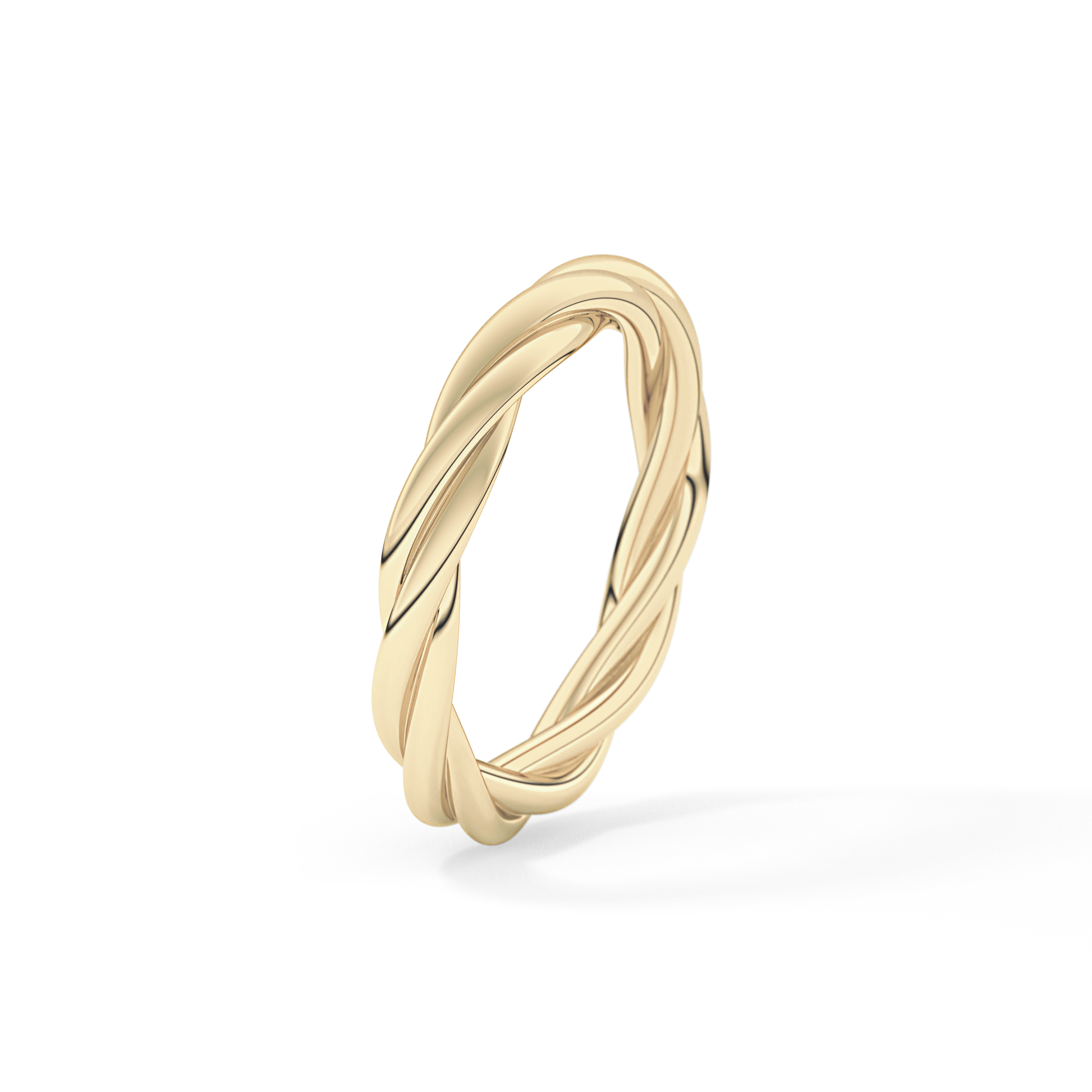 Classic Twisted Shank Wedding Band