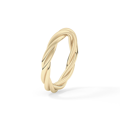 Classic Twisted Shank Wedding Band