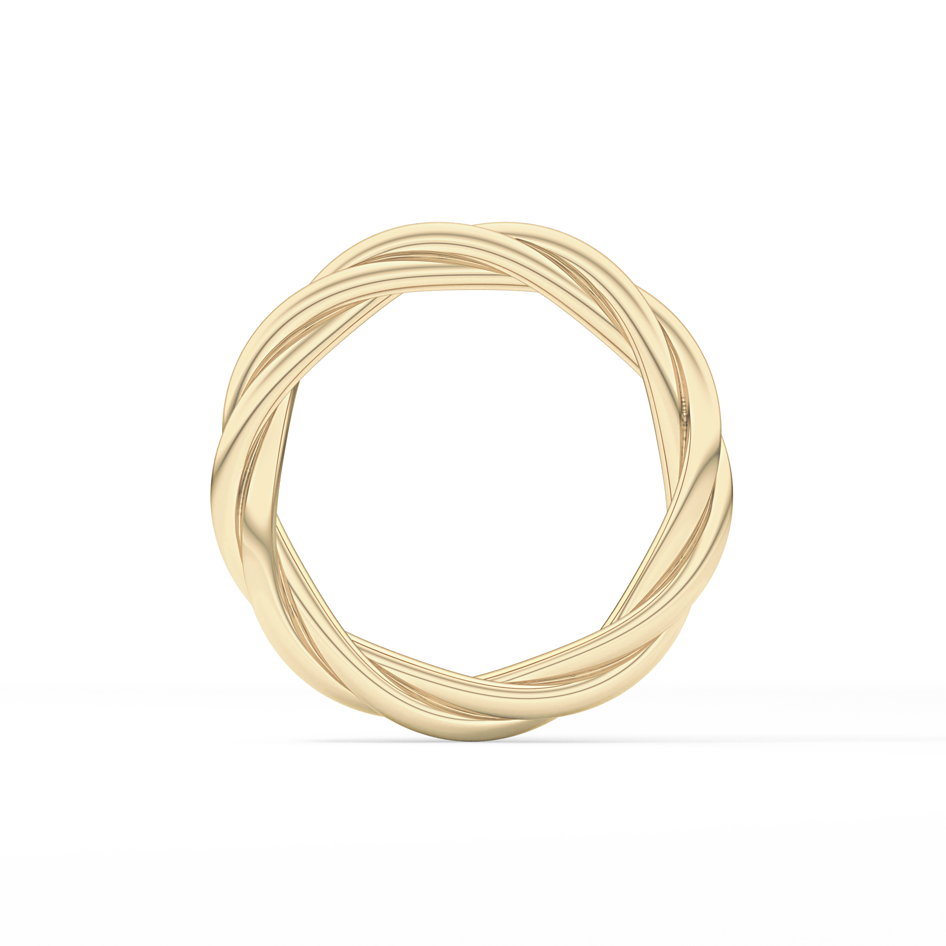 Classic Twisted Shank Wedding Band