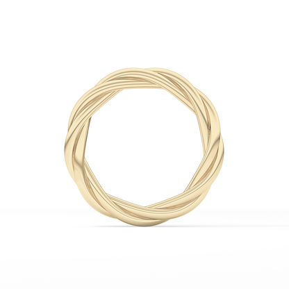 Classic Twisted Shank Wedding Band
