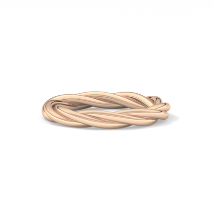 Classic Twisted Shank Wedding Band