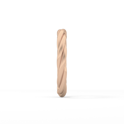 Classic Twisted Shank Wedding Band