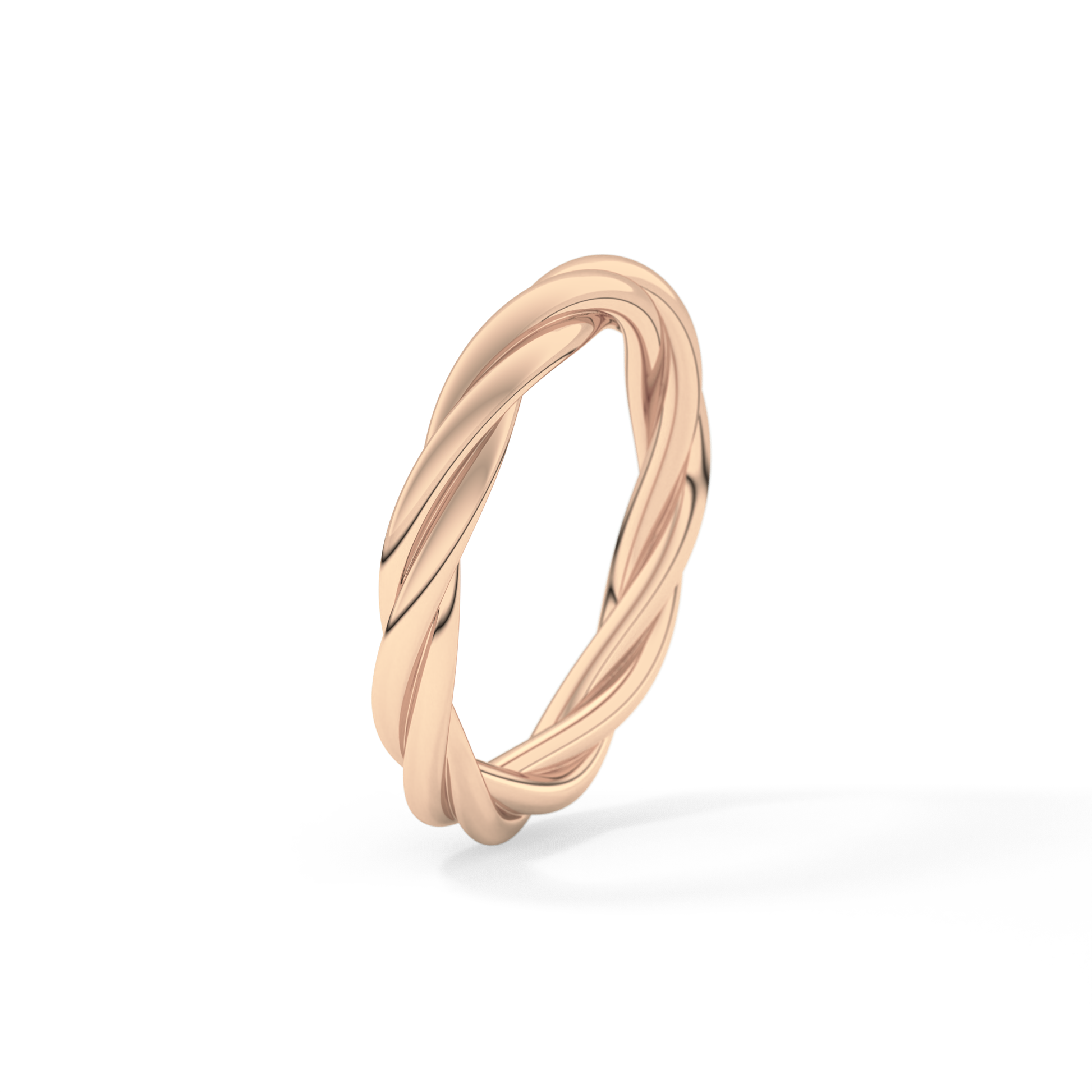 Classic Twisted Shank Wedding Band
