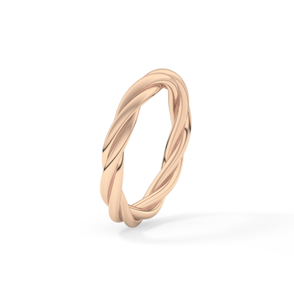 Classic Twisted Shank Wedding Band
