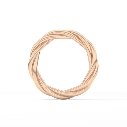 Classic Twisted Shank Wedding Band