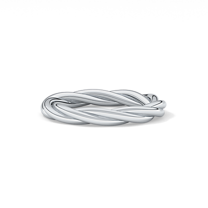 Classic Twisted Shank Wedding Band