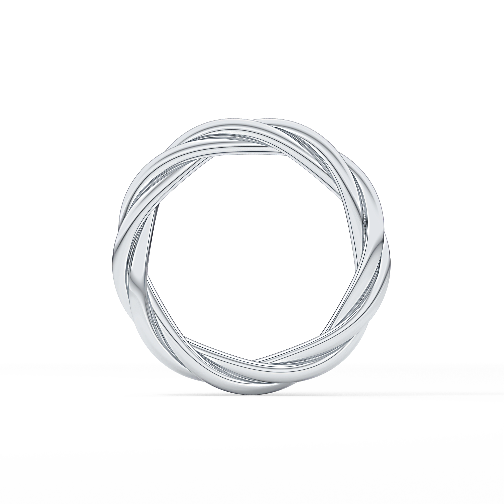 Classic Twisted Shank Wedding Band