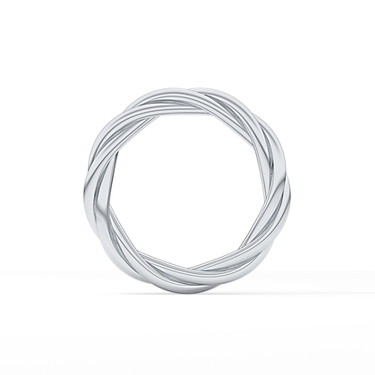 Classic Twisted Shank Wedding Band