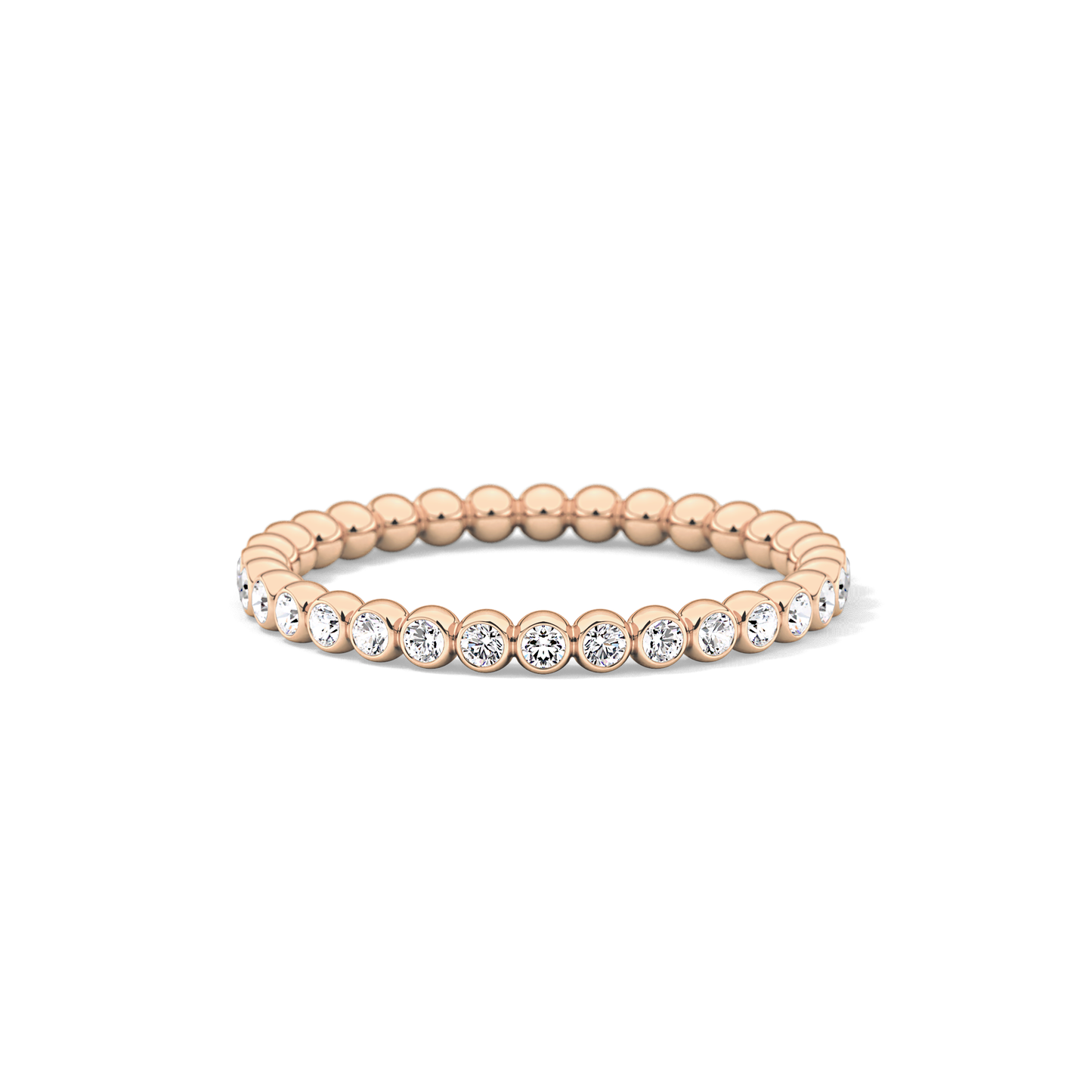 0.7 TCW Round Lab Grown Diamond Wedding Band