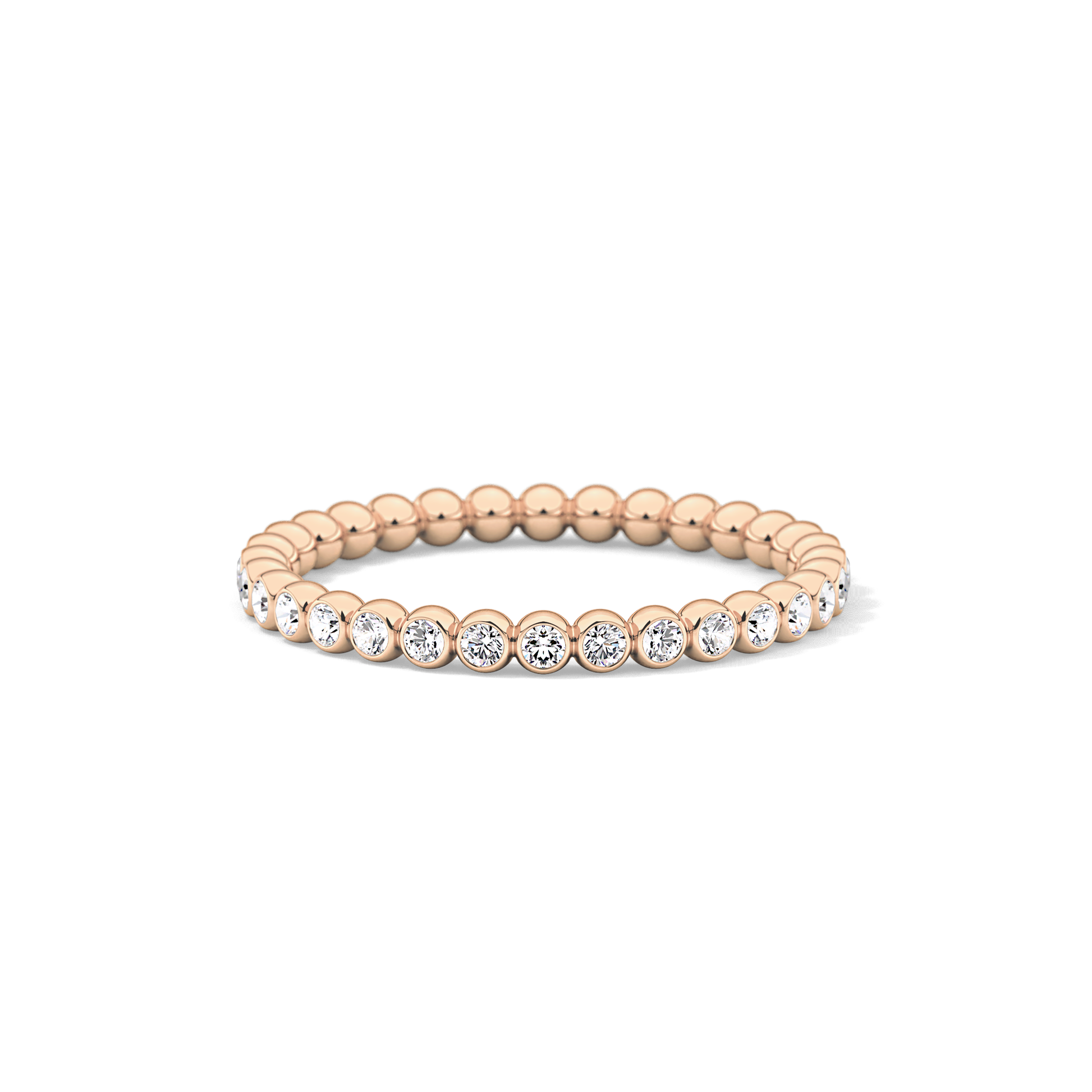 0.7 TCW Round Lab Grown Diamond Wedding Band