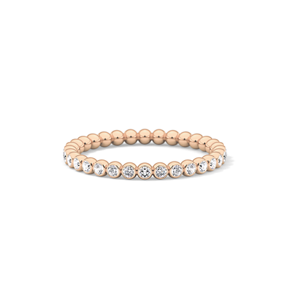 0.7 TCW Round Lab Grown Diamond Wedding Band