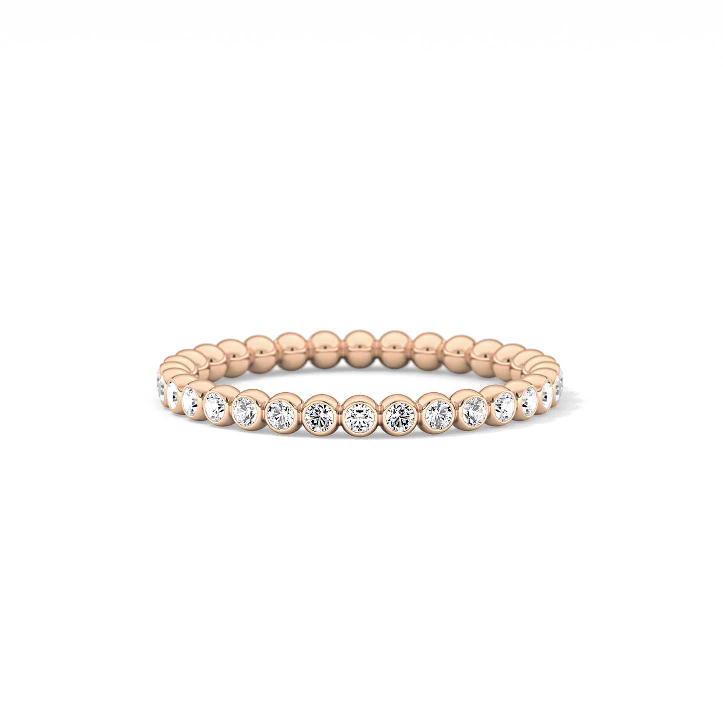 0.7 TCW Round Lab Grown Diamond Wedding Band