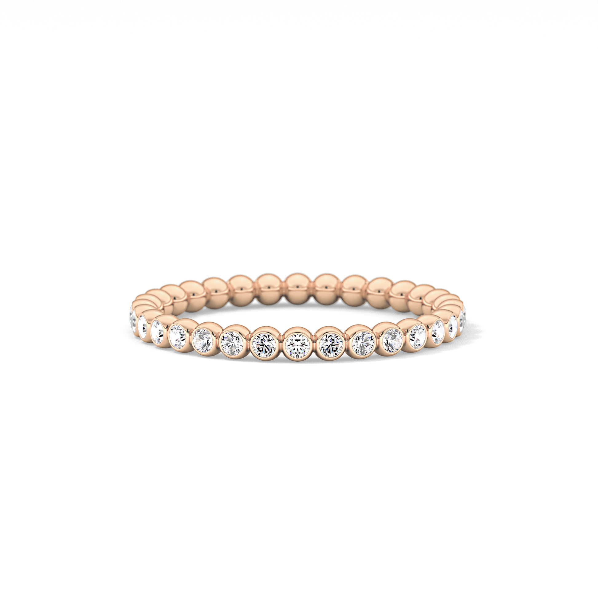 0.7 TCW Round Lab Grown Diamond Wedding Band