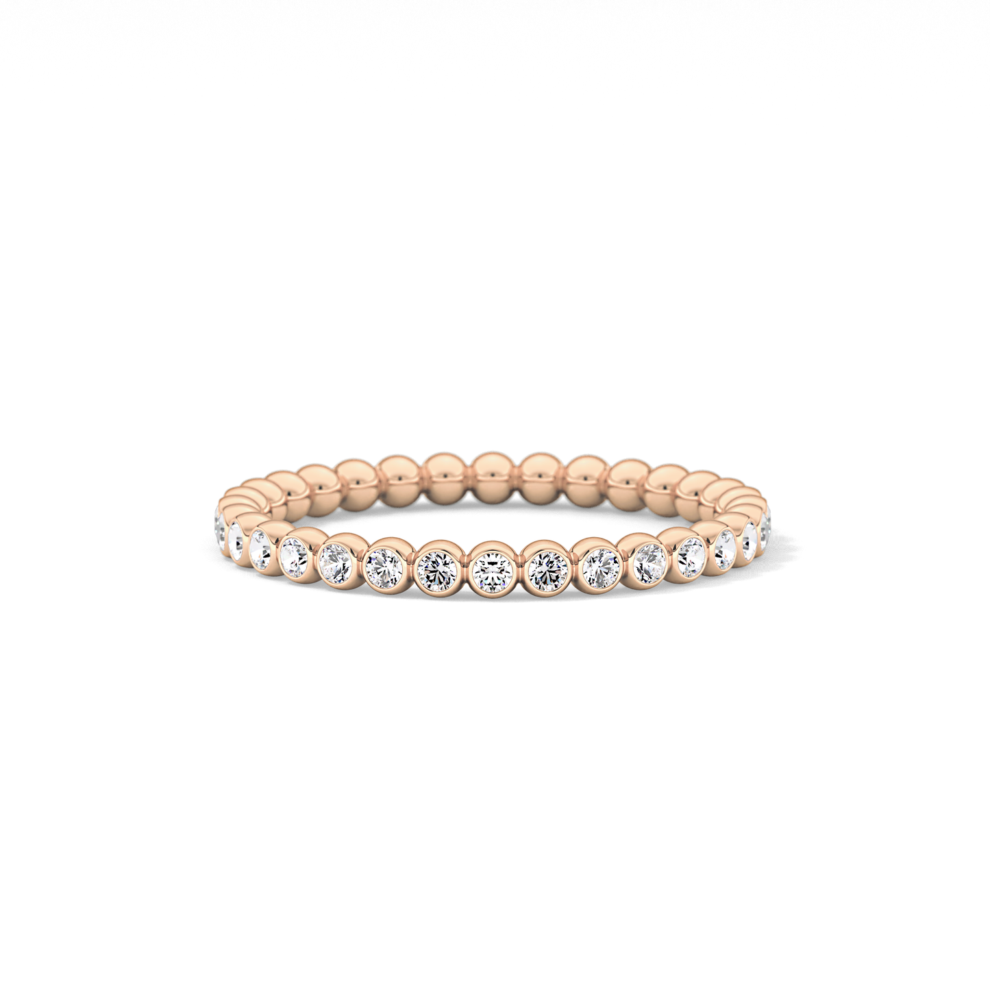 0.7 TCW Round Lab Grown Diamond Wedding Band