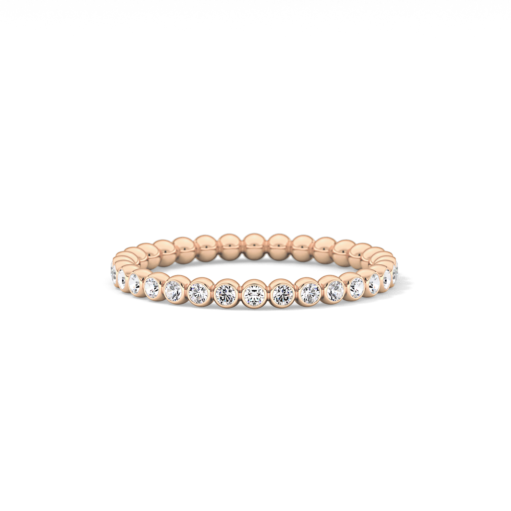 0.7 TCW Round Lab Grown Diamond Wedding Band